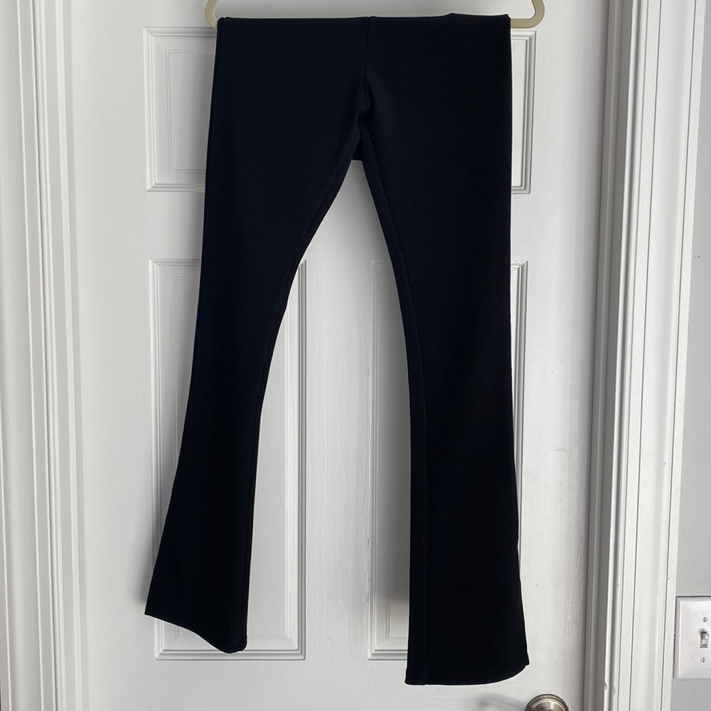 Zara flare leg pant with slit